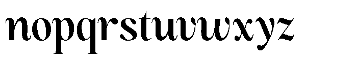 Magerist Bold Plain Font LOWERCASE