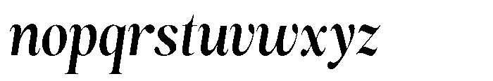 Magerist Bold Semi Condensed Italic Font LOWERCASE