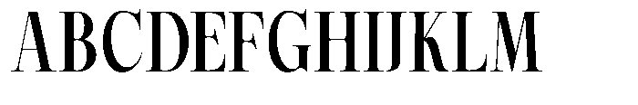 Magerist Bold Semi Condensed Plain Font UPPERCASE