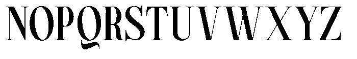 Magerist Bold Semi Condensed Plain Font UPPERCASE