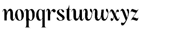 Magerist Bold Semi Condensed Plain Font LOWERCASE