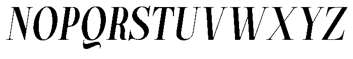 Magerist Bold Semi Condensed Slant Font UPPERCASE