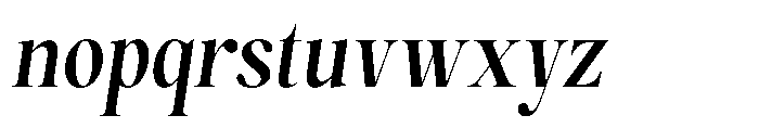 Magerist Bold Semi Condensed Slant Font LOWERCASE