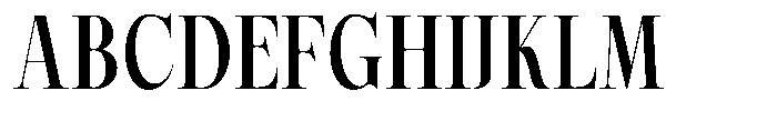 Magerist Bold Semi Condensed Font UPPERCASE