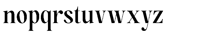 Magerist Bold Semi Condensed Font LOWERCASE