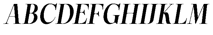 Magerist Bold Semi Expanded Italic Font UPPERCASE