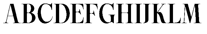Magerist Bold Semi Expanded Plain Font UPPERCASE