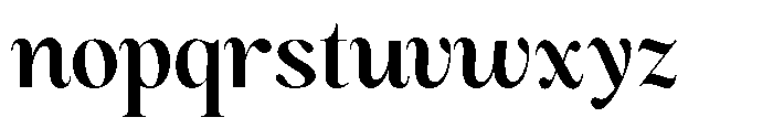 Magerist Bold Semi Expanded Plain Font LOWERCASE