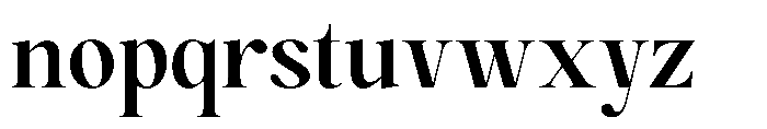 Magerist Bold Semi Expanded Font LOWERCASE