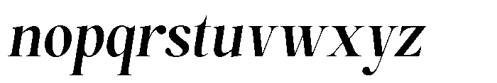 Magerist Bold Slant Font LOWERCASE