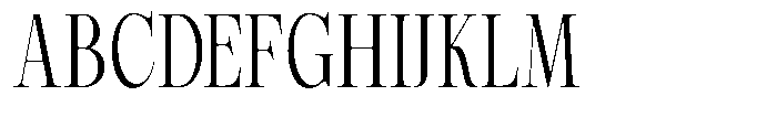 Magerist Condensed Plain Font UPPERCASE