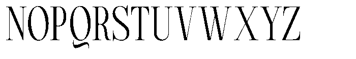 Magerist Condensed Plain Font UPPERCASE