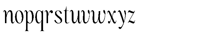 Magerist Condensed Plain Font LOWERCASE