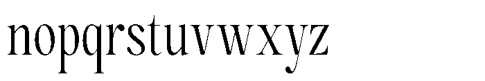 Magerist Condensed Font LOWERCASE