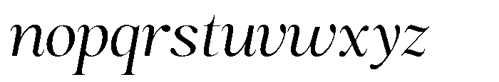 Magerist Expanded Italic Font LOWERCASE
