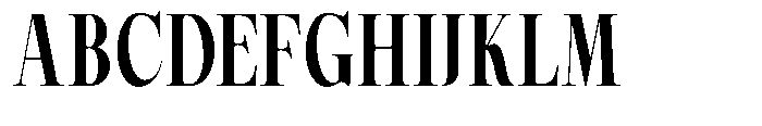 Magerist Extra Bold Condensed Plain Font UPPERCASE