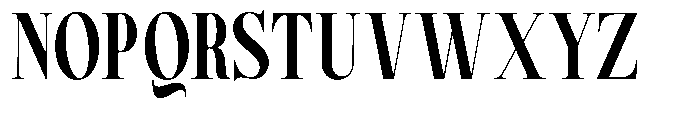Magerist Extra Bold Condensed Plain Font UPPERCASE