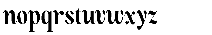 Magerist Extra Bold Condensed Plain Font LOWERCASE