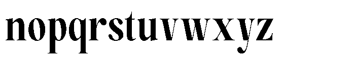 Magerist Extra Bold Condensed Font LOWERCASE