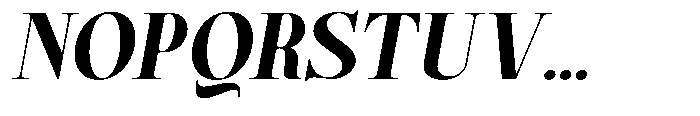 Magerist Extra Bold Expanded Italic Font UPPERCASE