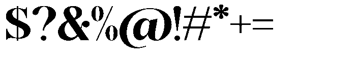 Magerist Extra Bold Expanded Plain Font OTHER CHARS