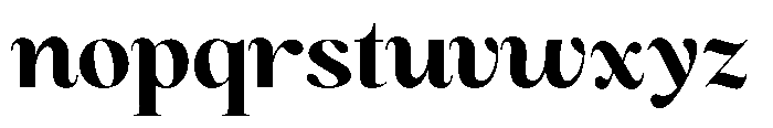 Magerist Extra Bold Expanded Plain Font LOWERCASE