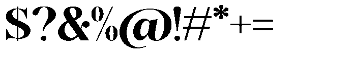 Magerist Extra Bold Expanded Font OTHER CHARS