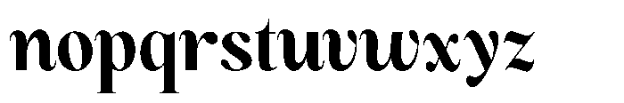 Magerist Extra Bold Plain Font LOWERCASE