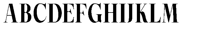 Magerist Extra Bold Semi Condensed Plain Font UPPERCASE
