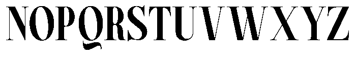 Magerist Extra Bold Semi Condensed Plain Font UPPERCASE