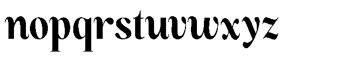 Magerist Extra Bold Semi Condensed Plain Font LOWERCASE