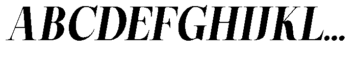 Magerist Extra Bold Semi Expanded Italic Font UPPERCASE