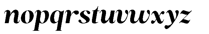 Magerist Extra Bold Semi Expanded Italic Font LOWERCASE