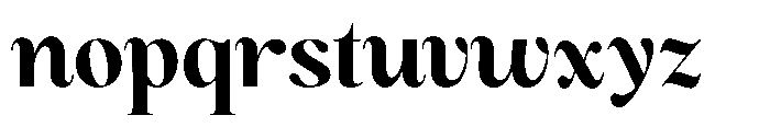 Magerist Extra Bold Semi Expanded Plain Font LOWERCASE