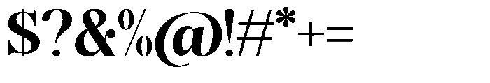 Magerist Extra Bold Semi Expanded Font OTHER CHARS