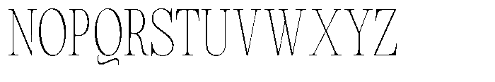Magerist Extra Light Condensed Plain Font UPPERCASE