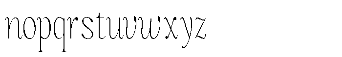Magerist Extra Light Condensed Plain Font LOWERCASE