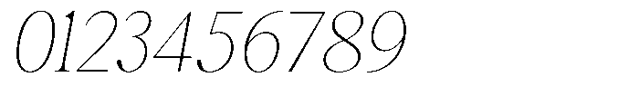 Magerist Extra Light Expanded Italic Font OTHER CHARS