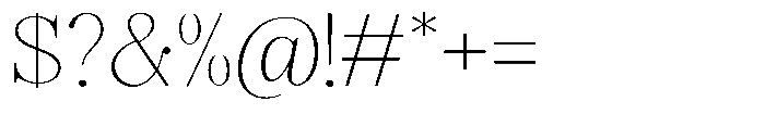 Magerist Extra Light Expanded Plain Font OTHER CHARS