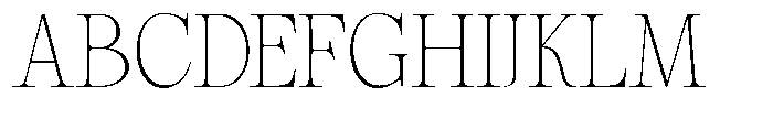 Magerist Extra Light Expanded Plain Font UPPERCASE