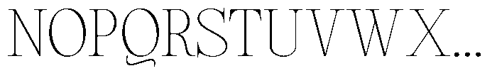 Magerist Extra Light Expanded Plain Font UPPERCASE