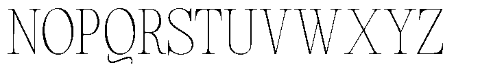Magerist Extra Light Plain Font UPPERCASE