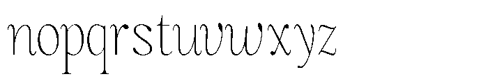 Magerist Extra Light Plain Font LOWERCASE