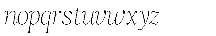 Magerist Extra Light Sem Exp Italic Font LOWERCASE