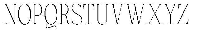 Magerist Extra Light Semi Condensed Plain Font UPPERCASE