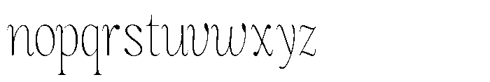 Magerist Extra Light Semi Condensed Plain Font LOWERCASE