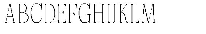 Magerist Extra Light Semi Condensed Font UPPERCASE