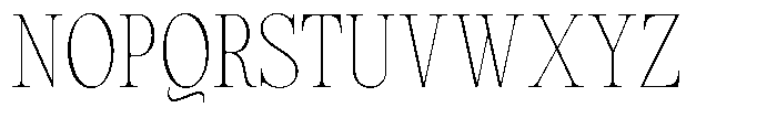 Magerist Extra Light Semi Condensed Font UPPERCASE