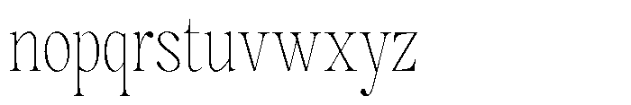 Magerist Extra Light Semi Condensed Font LOWERCASE