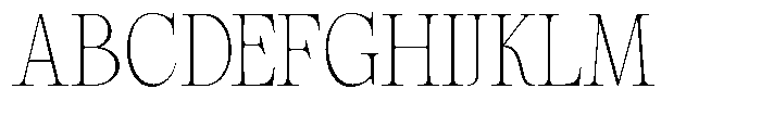 Magerist Extra Light Semi Expanded Plain Font UPPERCASE